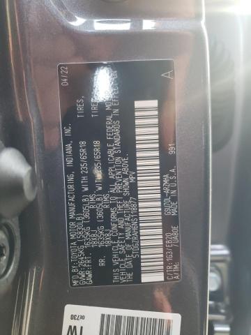 Photo 10 from auction – 2022 TOYOTA HIGHLANDER with VIN 5TDGZRAH6NS118877