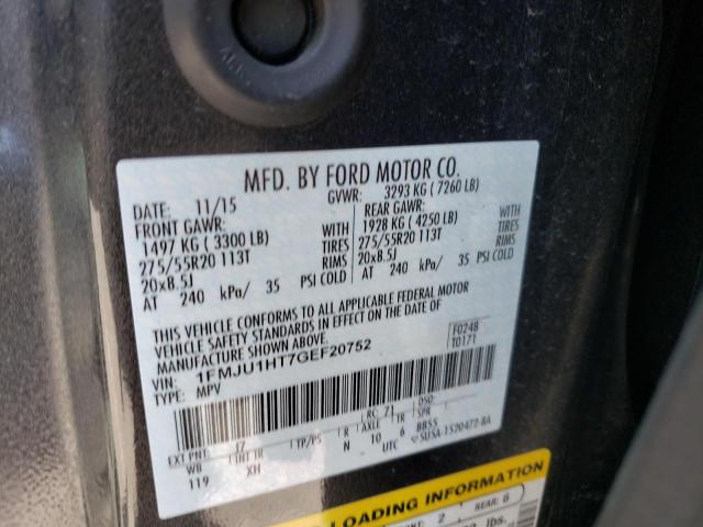 Photo 10 from auction – 2016 FORD EXPEDITION with VIN 1FMJU1HT7GEF20752