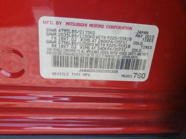 صورة رقم 10 من المزاد - 2016 MITSUBISHI OUTLANDER مع VIN JA4AD2A35GZ000329