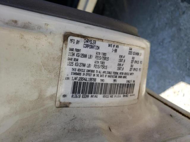 Photo 10 from auction – 1998 JEEP CHEROKEE S with VIN 1J4FJ28S4WL199788