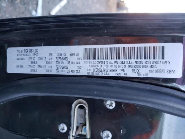 Photo 10 from auction – 2018 RAM 1500 SLT with VIN 1C6RR6LT0JS160608