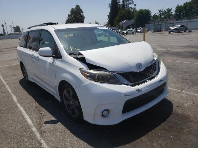 TOYOTA SIENNA SE 2017 with VIN 5TDXZ3DC7HS766729 - Photo from auction