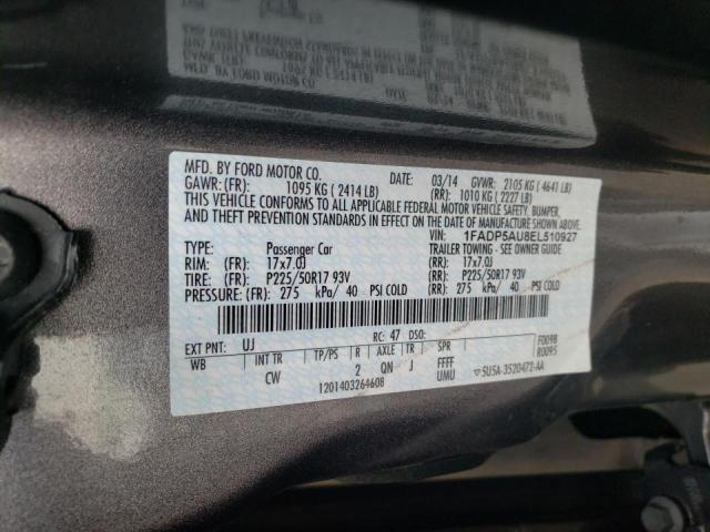 Photo 10 from auction – 2014 FORD C-MAX SE with VIN 1FADP5AU8EL510927