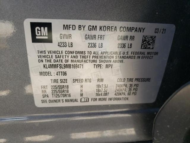 Photo 10 from auction – 2021 BUICK ENCORE GX with VIN KL4MMFSL9MB169471