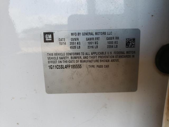 Photo 10 from auction – 2015 CHEVROLET MALIBU 1LT with VIN 1G11C5SL4FF185555
