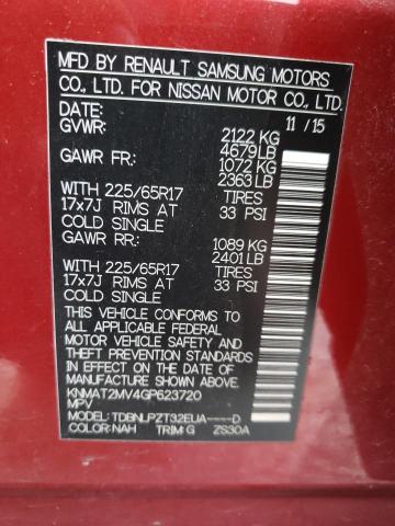 Foto 10 de la subasta – 2016 NISSAN ROGUE S con VIN KNMAT2MV4GP623720