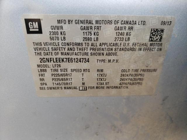 Photo 10 from auction – 2014 CHEVROLET EQUINOX with VIN 2GNFLEEK7E6124734