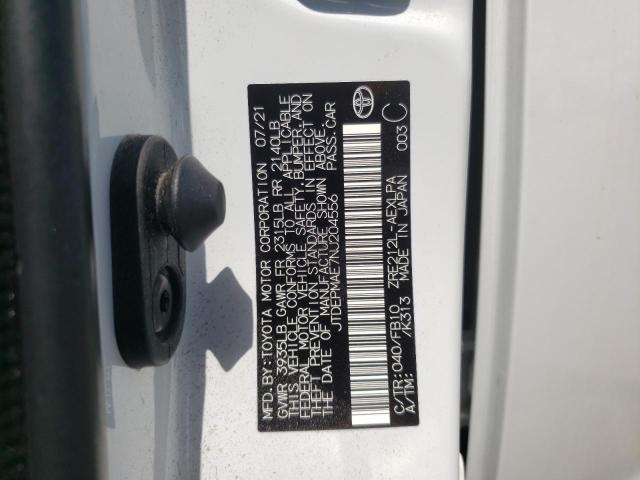 Photo 10 from auction – 2022 TOYOTA COROLLA LE with VIN JTDEPMAE7NJ204556