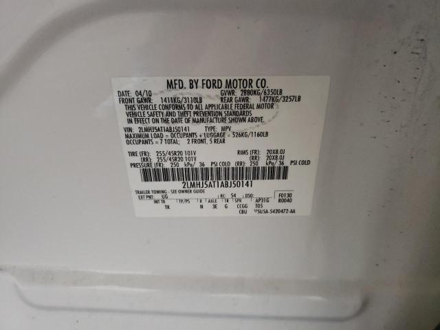Photo 10 from auction – 2010 LINCOLN MKT with VIN 2LMHJ5AT1ABJ50141