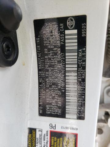 Photo 10 from auction – 2012 TOYOTA CAMRY BASE with VIN 4T1BF1FK1CU527317