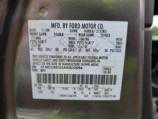 Photo 10 from auction – 2010 FORD ESCAPE LIM with VIN 1FMCU9EG3AKB32084