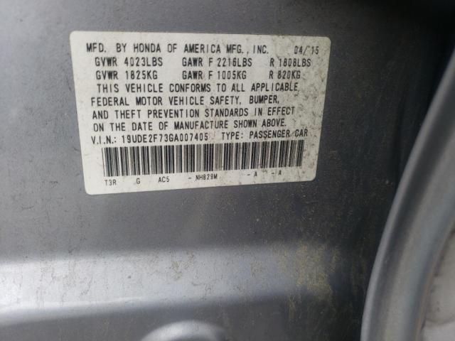 Photo 10 from auction – 2016 ACURA ILX PREMIU with VIN 19UDE2F73GA007405