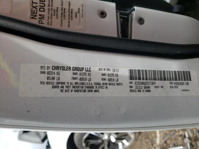 Photo 10 from auction – 2012 DODGE CHARGER SE with VIN 2C3CDXBG2CH171874
