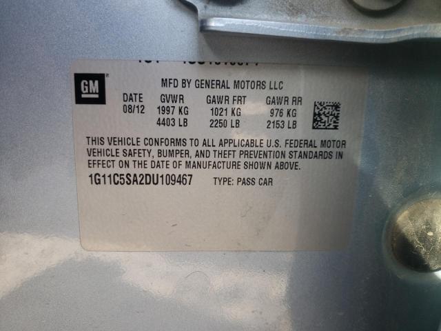 Photo 10 from auction – 2013 CHEVROLET MALIBU 1LT with VIN 1G11C5SA2DU109467