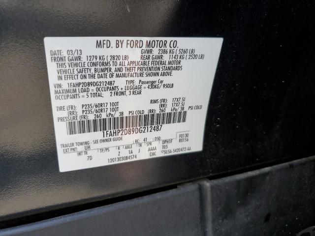 Photo 10 from auction – 2013 FORD TAURUS SE with VIN 1FAHP2D89DG212487