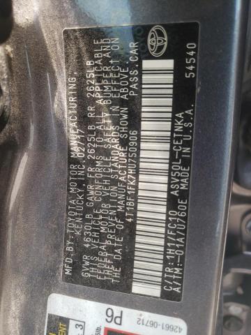 Photo 10 from auction – 2017 TOYOTA CAMRY LE with VIN 4T1BF1FK7HU750906