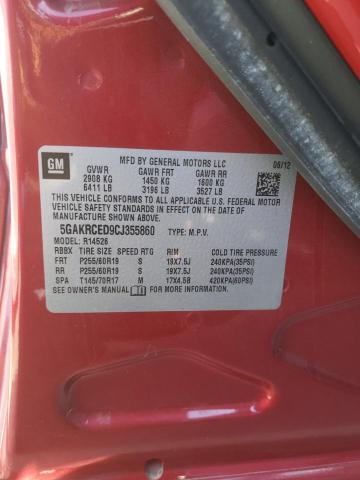 Photo 10 from auction – 2012 BUICK ENCLAVE with VIN 5GAKRCED9CJ355860