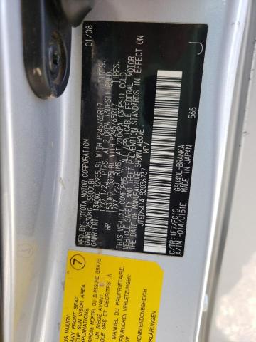 Photo 10 from auction – 2008 TOYOTA HIGHLANDER with VIN JTEDS41A182036737