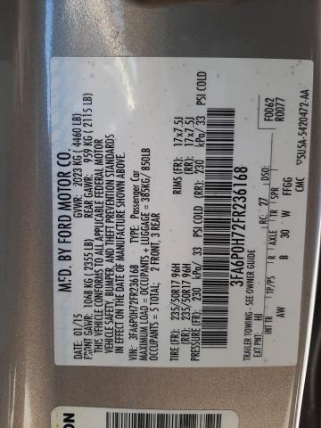 Photo 10 from auction – 2015 FORD FUSION SE with VIN 3FA6P0H72FR236168