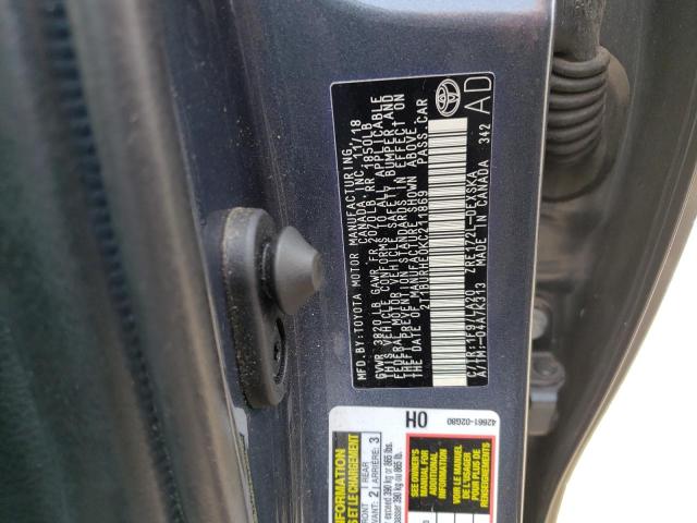 Photo 10 from auction – 2019 TOYOTA COROLLA L with VIN 2T1BURHE0KC211869