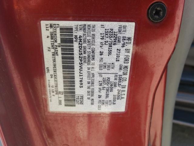 Photo 10 from auction – 1997 MERCURY MOUNTAINEE with VIN 4M2DU52P5VUJ17693