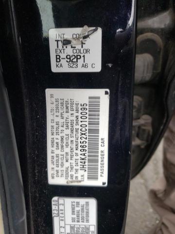 Photo 10 from auction – 1999 ACURA 3.5RL with VIN JH4KA9652XC010095