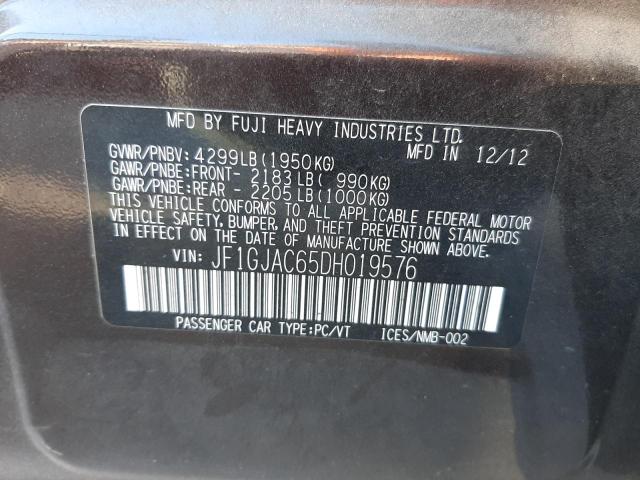 Photo 10 from auction – 2013 SUBARU IMPREZA PR with VIN JF1GJAC65DH019576
