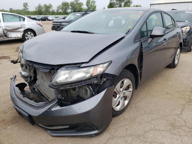 Photo 2 from auction – 2013 HONDA CIVIC LX with VIN 19XFB2F59DE066529