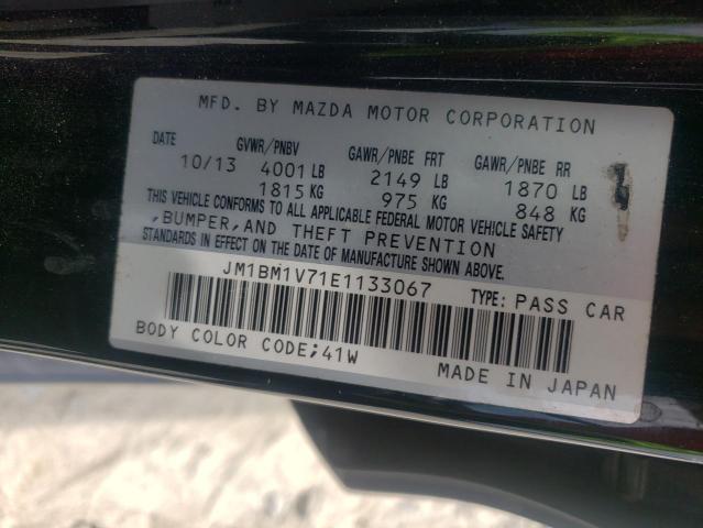 Photo 10 from auction – 2014 MAZDA 3 TOURING with VIN JM1BM1V71E1133067