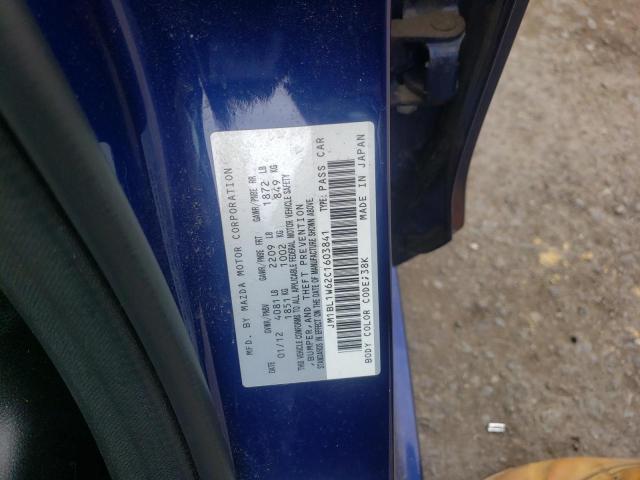 Photo 10 from auction – 2012 MAZDA 3 S with VIN JM1BL1W62C1603841