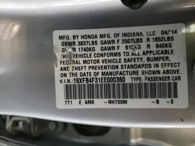 Photo 10 from auction – 2014 HONDA CIVIC HYBR with VIN 19XFB4F31EE000360