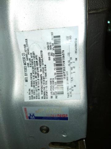 Photo 10 from auction – 2005 FORD FOCUS ZX4 with VIN 1FAFP38Z75W106076