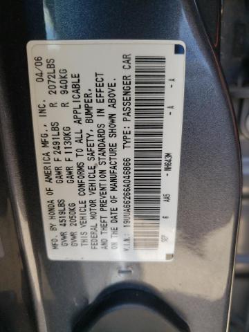 Photo 10 from auction – 2006 ACURA 3.2TL with VIN 19UUA66266A046866