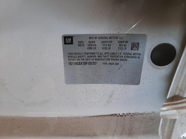 Photo 10 from auction – 2013 CHEVROLET MALIBU LS with VIN 1G11A5SA7DF155757