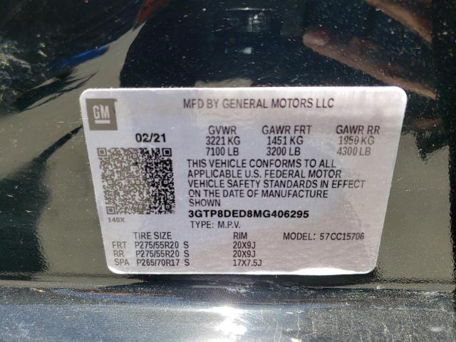 Photo 10 from auction – 2021 GMC SIERRA LIM with VIN 3GTP8DED8MG406295
