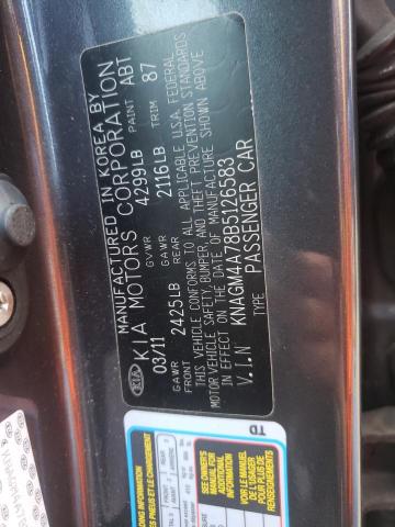 Photo 10 from auction – 2011 KIA OPTIMA LX with VIN KNAGM4A78B5126583