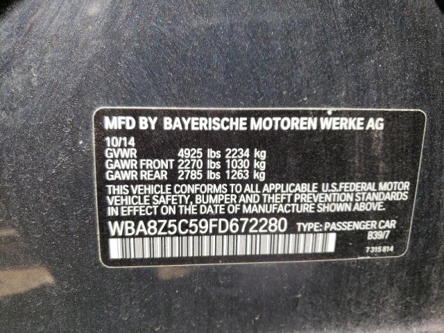 Photo 10 from auction – 2015 BMW 328 XIGT S with VIN WBA8Z5C59FD672280