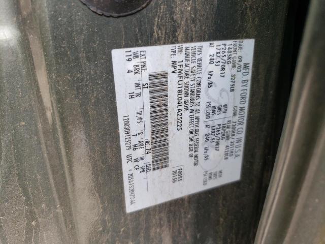 Photo 10 from auction – 2004 FORD EXPEDITION with VIN 1FMFU18L04LA25225
