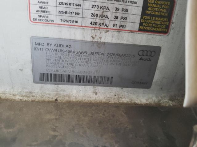 Photo 10 from auction – 2012 AUDI A3 PREMIUM with VIN WAUKEAFM9CA025050