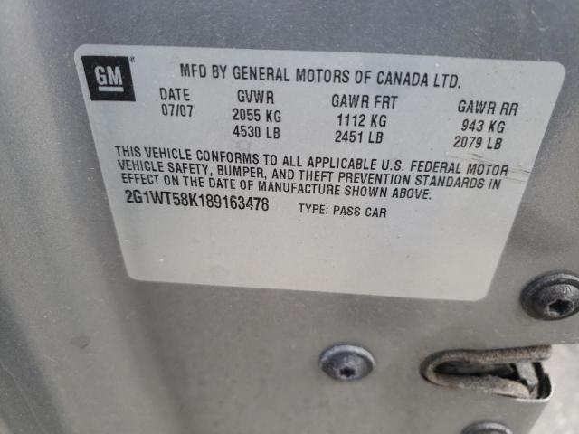 Photo 10 from auction – 2008 CHEVROLET IMPALA LT with VIN 2G1WT58K189163478