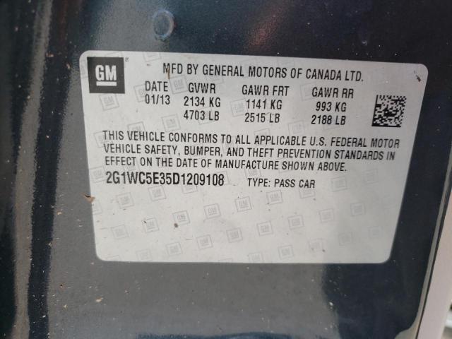 Photo 10 from auction – 2013 CHEVROLET IMPALA LTZ with VIN 2G1WC5E35D1209108