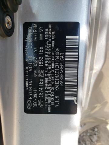 Photo 10 from auction – 2012 HYUNDAI ACCENT GLS with VIN KMHCT4AE1CU184489