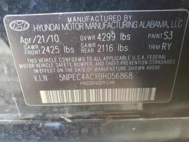 Photo 10 from auction – 2011 HYUNDAI SONATA SE with VIN 5NPEC4ACXBH056868