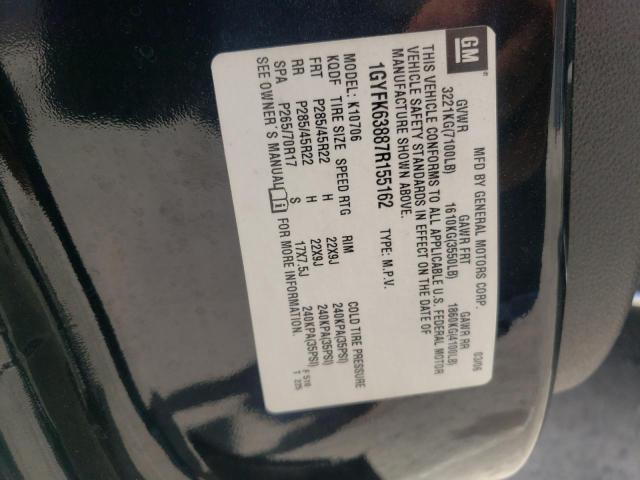 Photo 10 from auction – 2007 CADILLAC ESCALADE L with VIN 1GYFK63887R155162