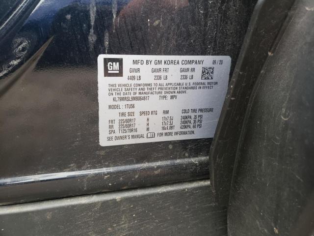 Photo 10 from auction – 2021 CHEVROLET TRAILBLAZE with VIN KL79MRSL9MB064617