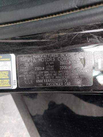 Photo 10 from auction – 2016 KIA FORTE EX with VIN KNAFX4A81G5589779