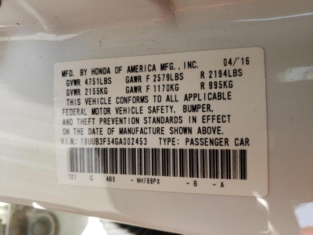 Photo 10 from auction – 2016 ACURA TLX TECH with VIN 19UUB3F54GA002453