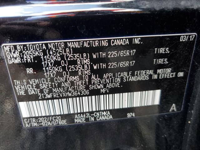 Photo 10 from auction – 2017 TOYOTA RAV4 XLE with VIN 2T3WFREVXHW364306