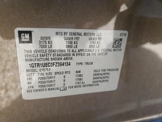Photo 10 from auction – 2015 GMC SIERRA C15 with VIN 1GTR1UEC0FZ394134