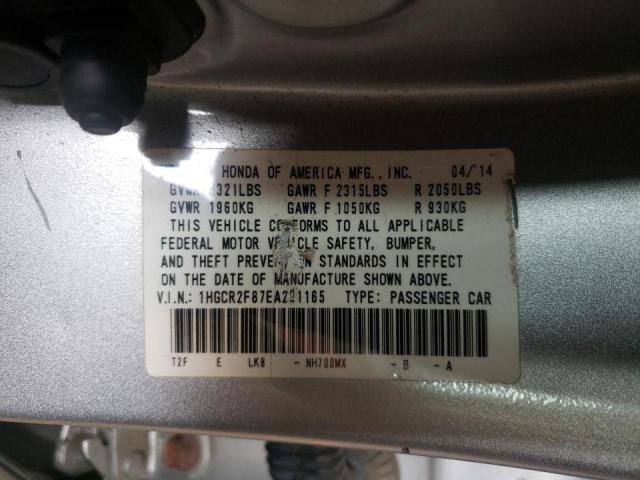 Photo 10 from auction – 2014 HONDA ACCORD EXL with VIN 1HGCR2F87EA201165